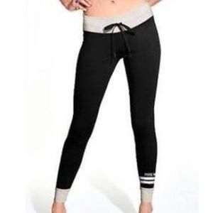 Pink Victoria's Secrwt Pink Nation yoga leggings L